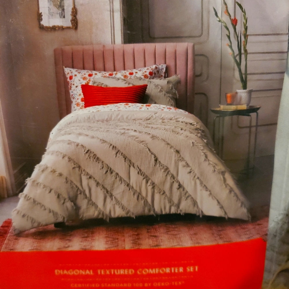 2 pieces comforter set (twin/twinXL)